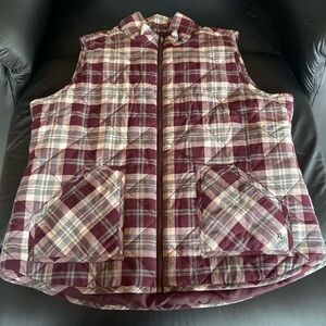 Maurices plaid vest
